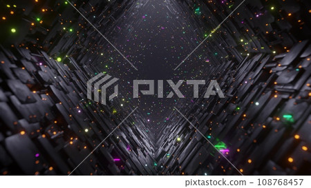 Colorful light tunnel Colorful light tunnel 108768457