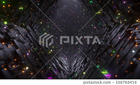 Colorful light tunnel Colorful light tunnel 108768458