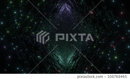 Colorful light tunnel 108768465