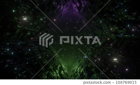 Colorful light tunnel Colorful light tunnel 108769015