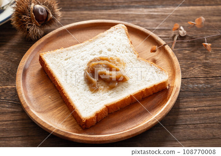 Chestnut paste on bread Chestnut paste on bread 108770008