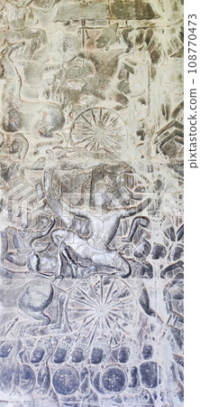angkor wat wall decoration 108770473