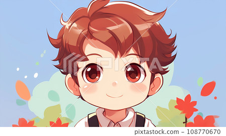 手绘卡通可爱的孩子儿童节插画 手绘卡通可爱的孩子儿童节插画 108770670