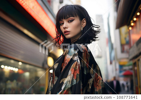 女性街拍 AI 生成圖像 AI 圖像 108771641