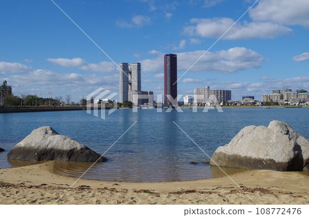 福岡島市香椎海水浴場 人工海水浴場 108772476