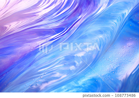Abstract digital art in mesmerizing colors of purple and blue - Generative AI 108773486