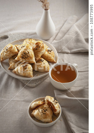 Uzbek puff samsa with pumpkin 108773995