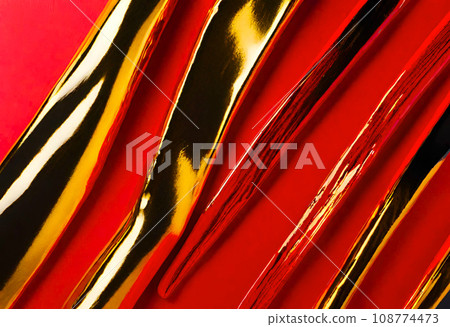 Red lacquerware with flowing gold Red lacquerware with flowing gold 108774473