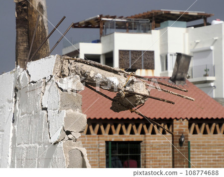 City destruction after Hurricane Norma October 2023 La Paz Baja California Sur 108774688