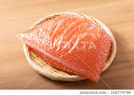Hokkaido raw salmon roe 108774796