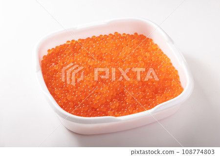 Hokkaido raw salmon roe 108774803