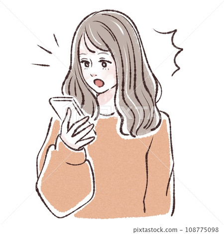 Smartphone, woman with smartphone, smartphone, woman with smartphone, smartphone dependence, email, read 108775098