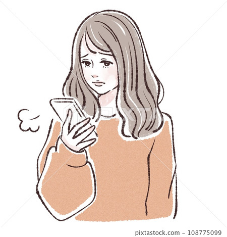 Smartphone, woman with smartphone, smartphone, woman with smartphone, smartphone dependence, email, read 108775099