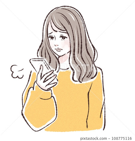 Smartphone, woman with smartphone, smartphone, woman with smartphone, smartphone dependence, email, read 108775116