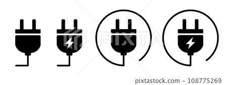 simple plug silhouette 108775269