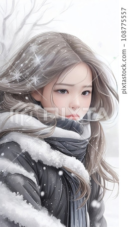 AI插畫雪舞世界2的美少女 108775557