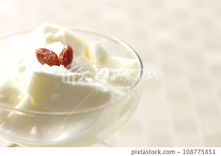 Almond tofu in a dessert cup Almond tofu in a dessert cup 108775851