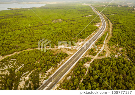 Road view from above Road view from above 108777157