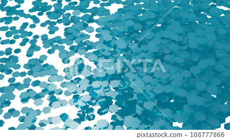 CG Hexagon Many floating hexagons CG Hexagon Many floating hexagons 108777866