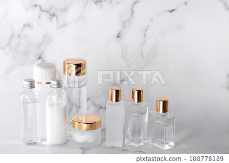 various types of cosmetic containers various types of cosmetic containers 108778189