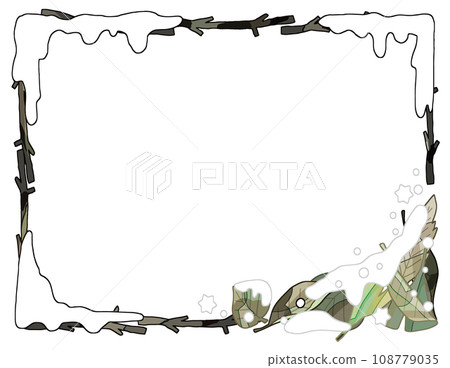 Winter hand drawn illustration frame Winter hand drawn illustration frame 108779035