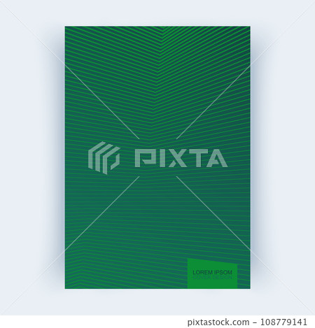 Cover with abstract lines. Cover layouts A4 format, vertical orientation. Vector Eps10 108779141