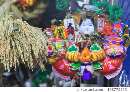 Lucky rake from Tori no Ichi - prosperous business Lucky rake from Tori no Ichi - prosperous business 108779333