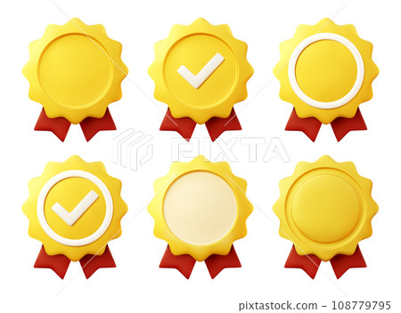 3d gold medal. 108779795