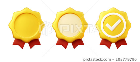 3d gold medal. 3d gold medal. 108779796