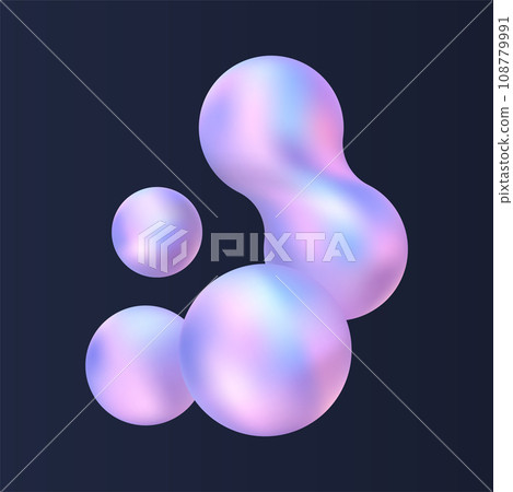 3d chrome abstract object. 108779991