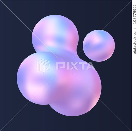 3d chrome abstract object. 108779992