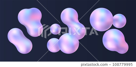 3d chrome abstract object. 108779995