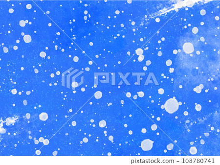 Cold vivid watercolor style blue background material with falling snow Cold vivid watercolor style blue background material with falling snow 108780741