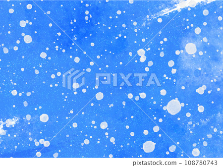 Cold vivid watercolor style blue background material with falling snow Cold vivid watercolor style blue background material with falling snow 108780743