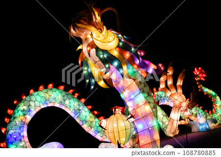Giant dragon lantern on Izumimachi Terrace Giant dragon lantern on Izumimachi Terrace 108780885