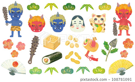 Setsubun material set 108781091