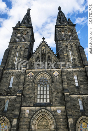 Basilica of Saint Peter and Saint Paul, Vysehrad, Prague, Czech republic Basilica of Saint Peter and Saint Paul, Vysehrad, Prague, Czech republic 108781708