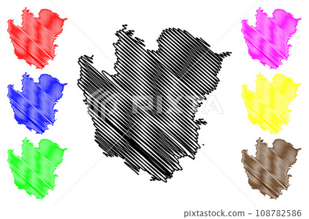 Azamgarh district (Uttar Pradesh State, Republic of India) map vector illustration, scribble sketch Azamgarh map Azamgarh district (Uttar Pradesh State, Republic of India) map vector illustration, scribble sketch Azamgarh map 108782586