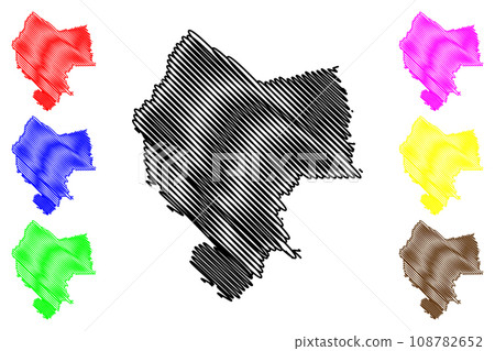 Balrampur district (Uttar Pradesh State, Republic of India) map vector illustration, scribble sketch Balrampur map Balrampur district (Uttar Pradesh State, Republic of India) map vector illustration, scribble sketch Balrampur map 108782652