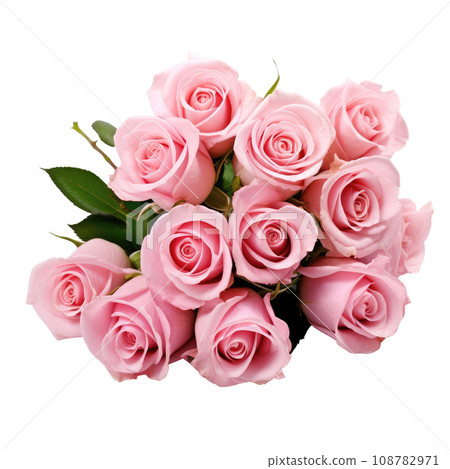 Bouquet of Blushing Pink Roses 108782971