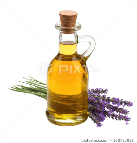 Lavender Infused Oil in Glass Pitcher 108783031