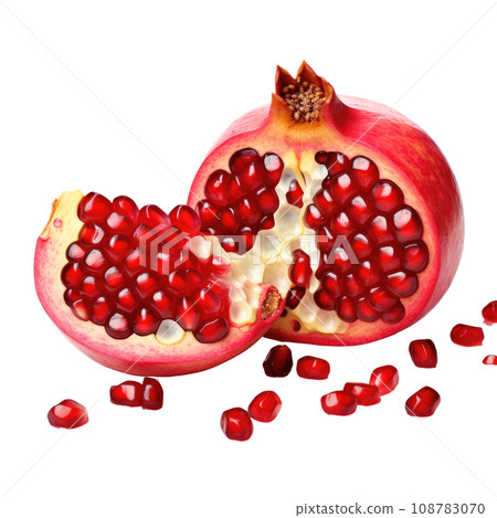 Juicy Pomegranate and Loose Seeds Juicy Pomegranate and Loose Seeds 108783070