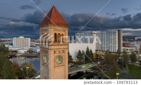 spokane clock tower downtown hotel river spokane clock tower downtown hotel river 108783113
