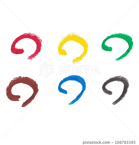 Crayon illustration material vector Crayon illustration material vector 108783165