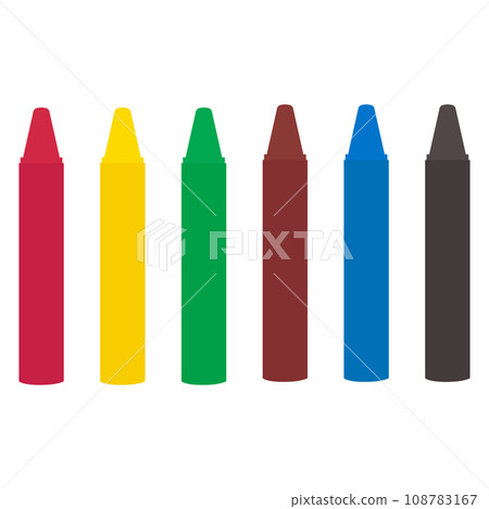 Crayon illustration material vector Crayon illustration material vector 108783167