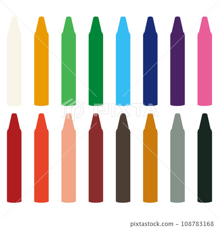 Crayon illustration material vector Crayon illustration material vector 108783168