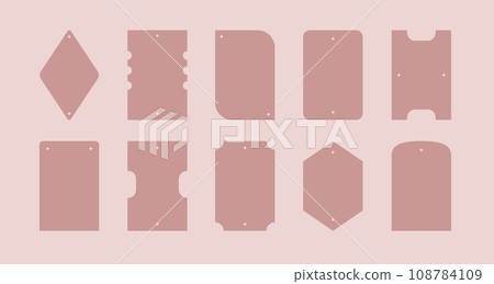 Boho aesthetic frames collection. Y2k simple geometric vector arch shapes. Boho aesthetic frames collection. Y2k simple geometric vector arch shapes. 108784109