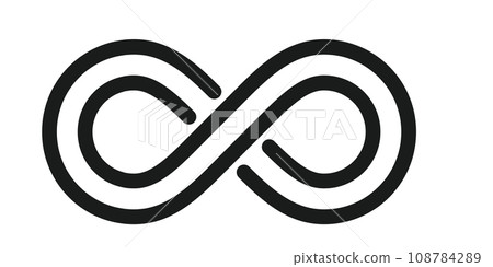 Infinity mark or mathematical symbol 108784289