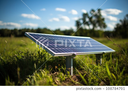 Solar panels in the field Solar panels in the field 108784701