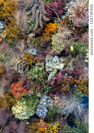 整潔漂亮的干花裝飾 108786400